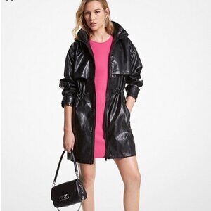 Kors Faux Leather Anorak